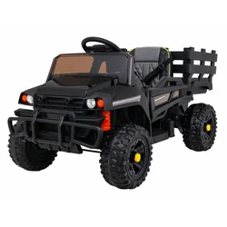 Ar akumulatoru darbināms Jeep Farmer Pick-up Black tālvadības pults bagāžnieka lāpstiņa MP3 LED