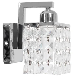 Arandela de parede de cristal de metal, APP543-1W CHROME