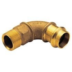 Arco 90°, com rosca externa unilateral,15x1/2 imprensa de bronze B