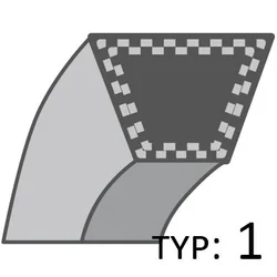 Ariens ιμάντα κίνησης A85 B και C σειρές ORIGINAL PART /12,7x2205/