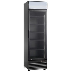 Armário de refrigeração envidraçado RQ416-BLACK | 338l | preto (SD416)