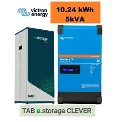 Armazenamento de energia TAB CLEVER 5kVA/10.0 kWh SISTEMA PRONTO PARA CASA E EMPRESAS