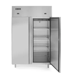 Armoire de réfrigération et de congélation réfrigérateur-congélateur Profi Line 2-drzwiowa 420 + 420L - Hendi 233146