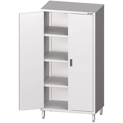 Armoire d'entrepôt en acier inoxydable avec portes battantes 120x60x200 Stalgast