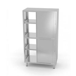 Armoire traversante avec cloison et porte coulissante 1100 x 500 x 2000 mm POLGAST 303115-2 303115-2