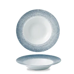 Assiette creuse Raku Topaz Bleu 240 mm