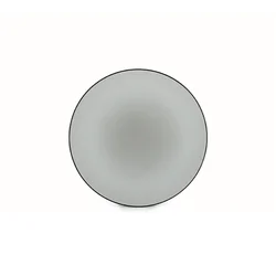 Assiette plate Equinoxe 21,5 cm gris