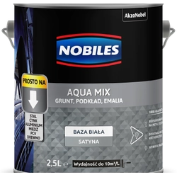 Αστάρι με βάση το νερό 3w1 Nobiles Aqua Mix Base White 2,5 l