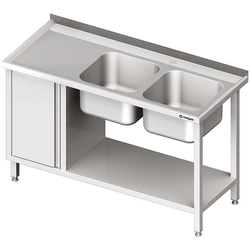 Asztal mosogatóval 2-kom.(P), szekrénnyel és polccal 1800x600x850 mm