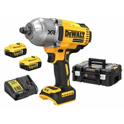 Atornillador de impacto inalámbrico DeWalt DCF900P2T-QW 18 V | 1396 Nm | 1/2 pulgadas | Carbón sin escobillas | Batería 2 x 5 Ah + cargador | TSTAK en una maleta