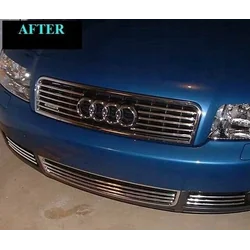 AUDI A4 A6 A8 - Chromleisten am Grill, verchromt für den Kühlergrill