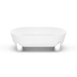 Aura Damona sten håndvask 3, 66x36 cm, hvid