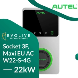 Autel Maxicharger AC Wallbox Socket laadimisjaam 3F, Maxi EU AC W22-S-4G, 22kW