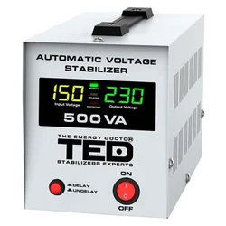 Αυτόματος σταθεροποιητής τάσης AVR 500VA LCD - TED AVR500L