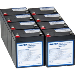 Avacom batteri 12V/8x6Ah (AVA-RBC43-KIT)