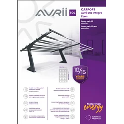 AVS-CAR-ZVE100 CARPORT Avrii SOL Integra Zcon Constructie