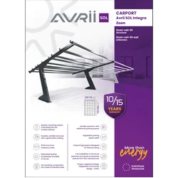 AVS-CAR-ZVE101E CARPORT Avrii SOL Integra Zcon UITBREIDING