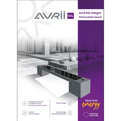 AVS-LAW-01 Avrii SOL Integra Photovoltaic Bench – Dark Granite