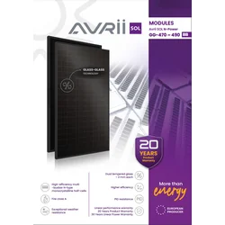 AVS-N-POW-004 Module photovoltaïque 470 Dans Avria SOL N-Power GG-470 BB