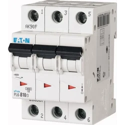 Автоматичний вимикач Eaton 3P B 10A 6kA AC PL6-B10/3 286587