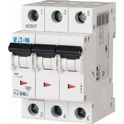 Автоматичний вимикач Eaton 3P C 40A 6kA AC PL6-C40/3 286605