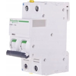 Автоматичний вимикач Schneider Electric 1P+N C 2A 6kA AC iC60N-C2-1N (A9F04602)