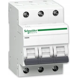 Автоматичний вимикач Schneider Electric 3P C 63A 6kA AC K60N-C63-3 A9K02363