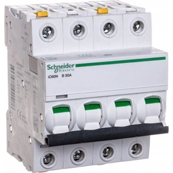 Автоматичний вимикач Schneider Electric 4P B 50A 6kA AC iC60N-B50-4 (A9F03450)