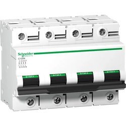 Автоматичний вимикач Schneider Electric 4P C 100A 10kA AC C120N (A9N18374)