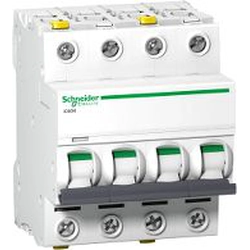 Автоматичний вимикач Schneider Electric iC60N 4P 10A C характеристика (A9F04410)