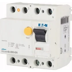 Автоматичний вимикач захисного відключення Eaton 4P 40A 0,03A Тип G/A 10kA FRCMM-40/4/003-G/A 170295