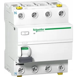 Автоматичний вимикач захисного відключення Schneider Electric IID 4p 40A 100mA тип A A9Z83440