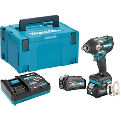 Avvitatore a percussione a batteria Makita TW007GD201 40 V | 1100 Nm | 1/2 pollici | Senza spazzole in carbonio | Batteria 2 x 2,5 Ah + caricabatteria | nel MakPac