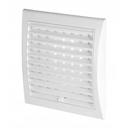 Awenta Luna griglia di ventilazione bianca TL6 con tendine 160x160mm