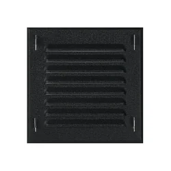 Awenta svart ventilationsgaller MTK2CZ 140x140mm