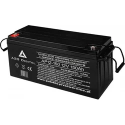 Azo AZO Digital bezapkopes VRLA AGM akumulators AP12-150 12V 150Ah