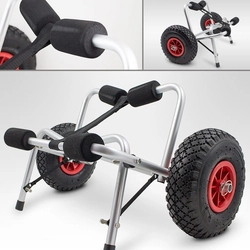 Aluminum transport trolley for a kayak/boat, light, mobile up to 70kg