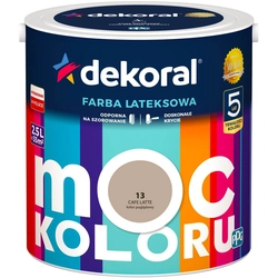Farba Lateksowa Moc Koloru Cafe latte 2,5l Dekoral