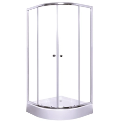 S-Line semicircular shower cabin, Anima 80x80