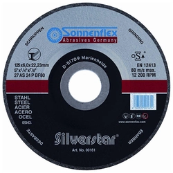 125x6.0x22.2 mm Cleaning disc for SILVERSTAR® steel, A24RK SONNENFLEX