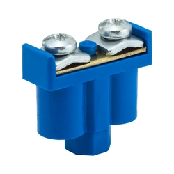 VZPD 092-06 Double clamp 2x1-4mm2 400V blue