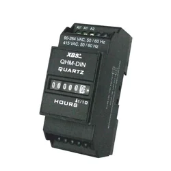Operating hours counter with DIN rail mounting 90-264V IP40