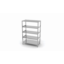 Storage rack with adjustable shelves, 5 full shelves | 1300x400x1800 mm