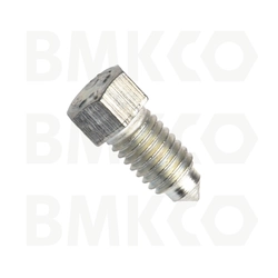 Din 564b, screw (push-in) with hexagon head and point, steel 22h (8.8), white zinc, m8x25