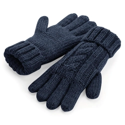 Beechfield Knitted gloves Melange Size: L / XL, Color: navy blue