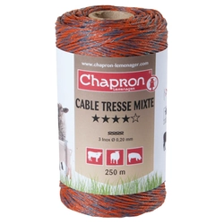 Wire 3 lite stainless steel 500m, Mixed Tresse, for pets