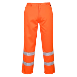 PORTWEST HiVis pants Size: XL, Color: fluorescent orange