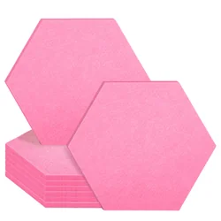 ACOUSTIC PANEL, PINK HEXAGON