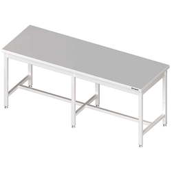 Stainless steel central table 200x70 | Stalgast