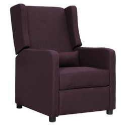 Lumarko A reclining armchair, purple, upholstered in fabric!